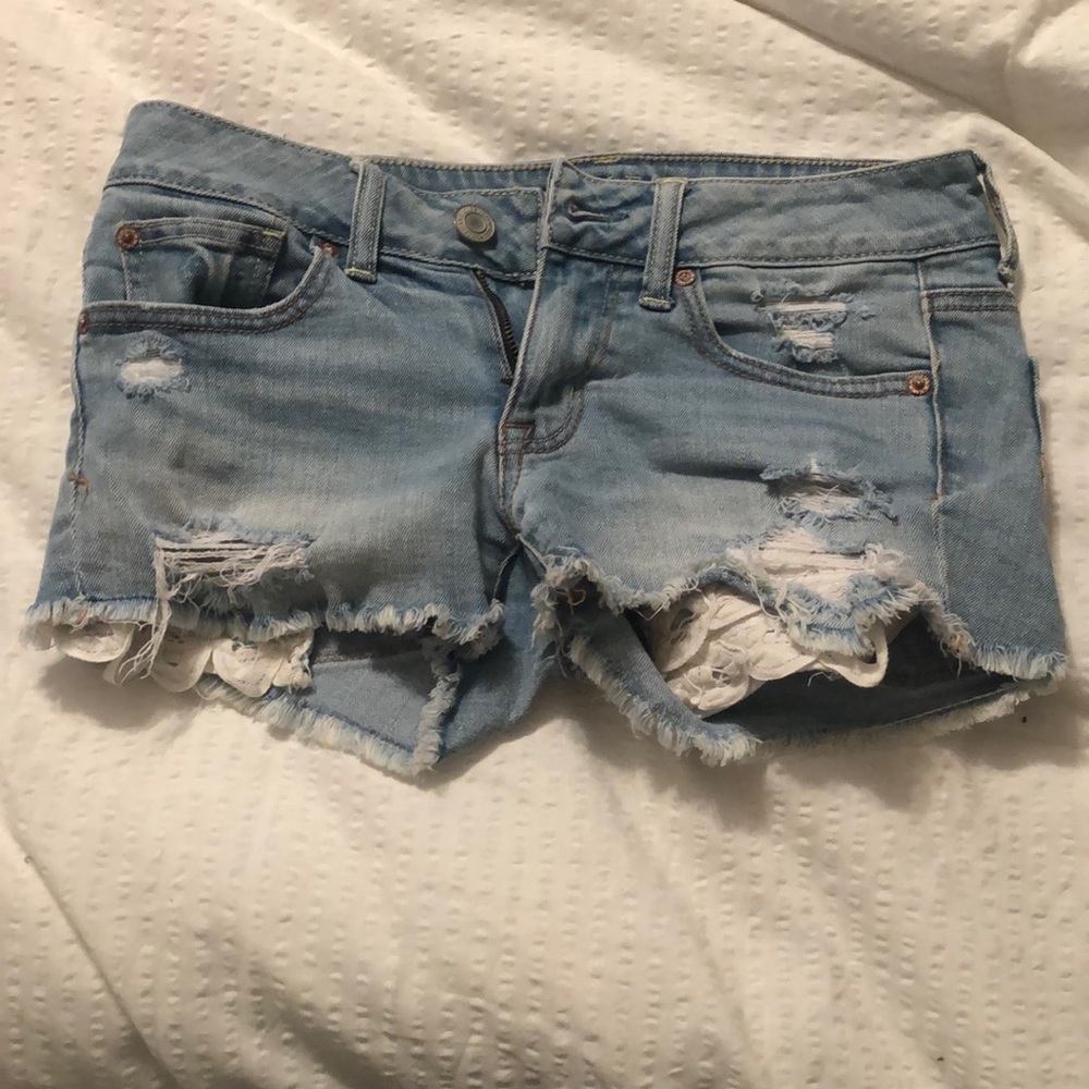 Denim shorts